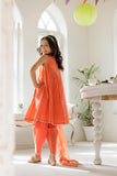 KAD-02967 | Orange & Gold | Casual 3 Piece Suit | Cotton Dobby