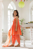 KAD-02967 | Orange & Gold | Casual 3 Piece Suit | Cotton Dobby