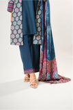 Women winter clothes | Blue & Multicolor | Casual 3 Piece Suit | Cotton Khaddar Printed | LAD-03198