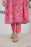 GAC-02930 | Pink & Multicolor | Casual 2 Piece Suit | Polyester Lawn Printed