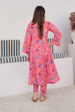 GAC-02930 | Pink & Multicolor | Casual 2 Piece Suit | Polyester Lawn Printed