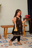 KBD-02924 | Black & Multicolor | Casual Plus 3 Piece Suit | Cotton Jacquard