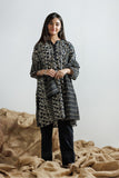 GAD-03161 | Black & Fawn | Casual 3 Piece Suit | Cotton Lawn Printed