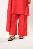 Women winter clothes | Red | Casual 3 Piece Suit | Cotton Khaddar Plain | LAD-03203
