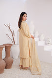 LBD-02918 | Fawn & Gold | Casual Plus 3 Piece Suit | Cotton Jacquard