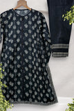 GAD-02699 | Black & Fawn | Casual 3 Piece Suit   | Cotton Lawn Printed