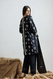 GAD-03160 | Black & Fawn | Casual 3 Piece Suit | Cotton Lawn Printed
