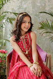 KBD-02917 | Red & Gold | Casual Plus 3 Piece Suit | Viscose Dobby