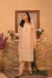 GBD-02942 | Fawn & Multicolor | Casual Plus 3 Piece Suit | Cotton Jacquard