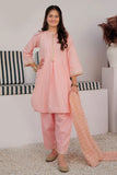GBD-02976 | Peach & Gold | Casual Plus 3 Piece Suit | Cotton Dobby