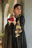 LBD-02973 | Black & Gold | Casual Plus 3 Piece Suit | Cotton Dobby