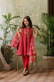 KBD-02917 | Red & Gold | Casual Plus 3 Piece Suit | Viscose Dobby