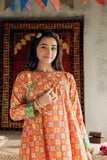 GBD-02983 | Multicolor & Gold | Casual Plus 3 Piece Suit | Cotton Gold Printed