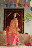 GBD-02983 | Multicolor & Gold | Casual Plus 3 Piece Suit | Cotton Gold Printed