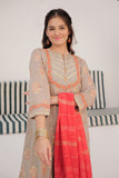GBD-02927 | Beige & Multicolor | Casual Plus 3 Piece Suit | Cotton Jacquard