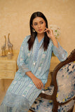 LAC-02835 | Light Blue & Multicolor | Casual 2 Piece Suit | Cotton Dobby Print