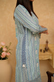 LAC-02835 | Light Blue & Multicolor | Casual 2 Piece Suit | Cotton Dobby Print