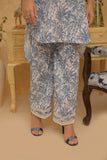 LAC-02931 | White & Gray  | Casual 2 Piece Suit | Polyester Lawn Printed