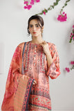 LAD-03011 | Peach & Multicolor | Casual 3 Piece Suit | Cotton  Lawn Printed