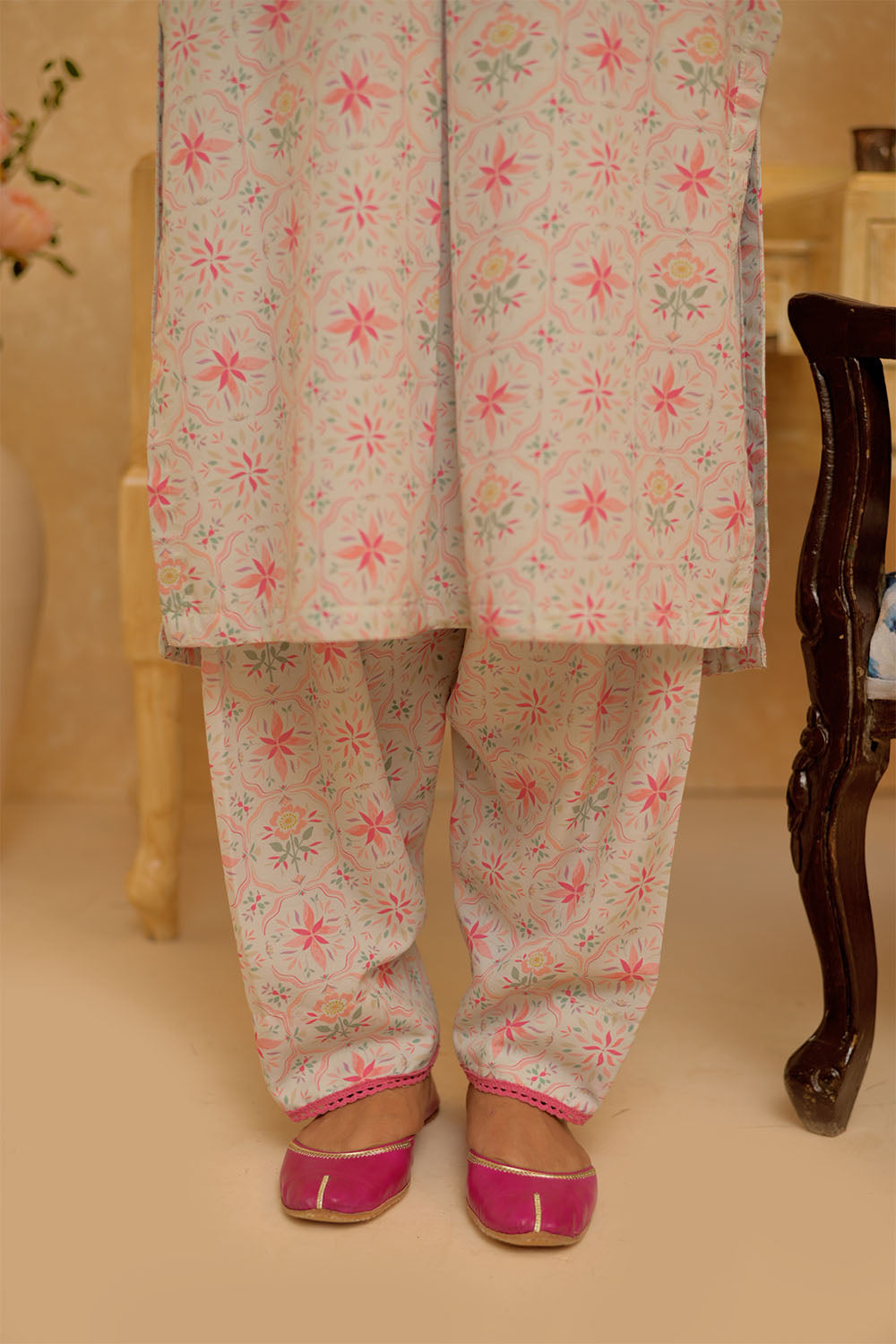 LAC-02937 | Light Green & Multicolor | Casual 2 Piece Suit | Polyester Lawn Printed