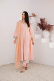 LBD-02972 | Peach & Gold | Casual Plus 3 Piece Suit | Cotton Dobby