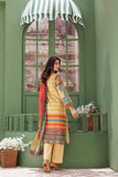 LAD-03038 | Yellow & Multicolor | Casual 3 Piece Suit | Cotton Lawn Printed