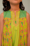 KBD-02956 | Parrot Green & Multicolor | Casual Plus 3 Piece Suit | Cotton Gold Lawn Print