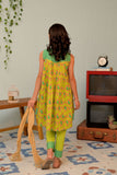 KBD-02956 | Parrot Green & Multicolor | Casual Plus 3 Piece Suit | Cotton Gold Lawn Print