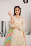 GDD-02849 | Fawn & Multicolor | Formal 3 Piece Suit | Taser Silk