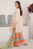 GDD-02849 | Fawn & Multicolor | Formal 3 Piece Suit | Taser Silk
