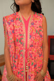 KDD-02870 | Shocking Pink & Multicolor | Formal 3 Piece Suit | Taser Silk
