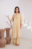 LBD-02918 | Fawn & Gold | Casual Plus 3 Piece Suit | Cotton Jacquard