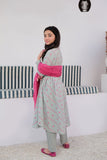 GBD-02977 | Grey & Multicolor | Casual 3 Piece Suit | Cotton Jacquard
