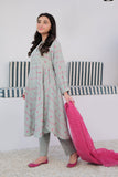 GBD-02977 | Grey & Multicolor | Casual 3 Piece Suit | Cotton Jacquard