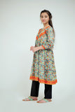 GAA-02625 | Green & Multicolor | Casual Kurta | Cotton  Lawn Printed