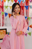 GBD-02603 | Pink & Silver | Casual Plus 3 Piece Suit  | Cotton Dobby Jacquard
