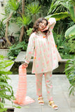 GAD-02583 | Beige & Neon | Casual Plus 3 Piece Suit  | Cotton Jacquard Neon Shade