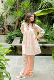 GAD-02583 | Beige & Neon | Casual Plus 3 Piece Suit  | Cotton Jacquard Neon Shade