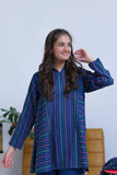 GAD-02832 | Blue & Multicolor | Casual 3 Piece Suit | Karandi Fabric Dobby Jacquard