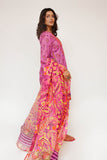 Women Casual Dress | Purple & Multicolor | Casual 3 Piece Suit | Cotton Lawn Printed | LAD-03436