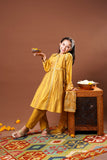 Kids formal clothes | Mustard & Gold | Formal 3 Piece Suit | Viscose Chambry Katan | KDD-03235
