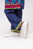 Kids Winter dress | Blue & Multicolor | Casual 3 Piece Suit | Cotton Khaddar Printed | KAD-03644