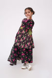 Kids Winter dress | Black & Multicolor | Casual 3 Piece Suit | Cotton Khaddar Printed | KAD-03629