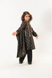 Kids winter clothes | Black & Multicolor | Casual 3 Piece Suit | Cotton Khaddar Printed | KAD-03193