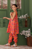 KAC-03085 | Peach & Multicolor | Casual 2 Piece Suit | Cotton Lawn Printed