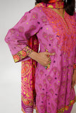 Women Casual Dress | Purple & Multicolor | Casual 3 Piece Suit | Cotton Lawn Printed | LAD-03436
