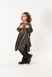 Kids winter clothes | Black & Multicolor | Casual 3 Piece Suit | Cotton Khaddar Printed | KAD-03193