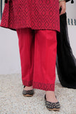 GAD-03004 | Red & Black | Casual 3 Piece Suit | Cotton Jacquard