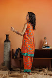 KAC-03171 | Orange & Multicolor | Casual 2 Piece Suit | Cotton Lawn Printed