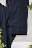 GAD-02679 | Black  | Casual 3 Piece Suit   | Cotton Plain Cambric